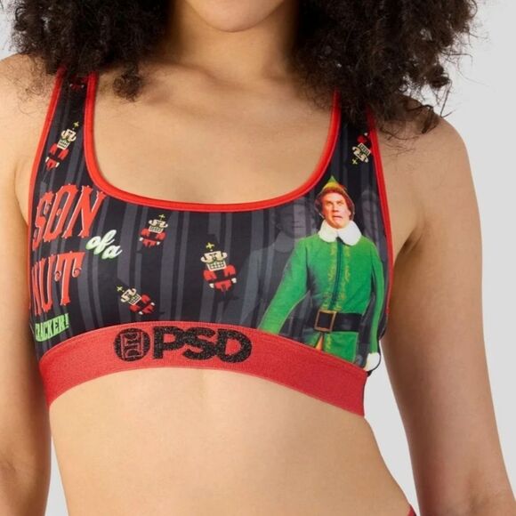 PSD X Elf Son Of A Nutcracker Sports Bra - Picture 2 of 6
